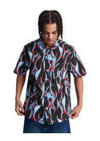 Kurzarmhemd DC Shoes "Full On Resort", Herren, Gr. XXL, US-Gr&ouml;&szlig;en, liquid fuego schwarz, Obermaterial: 87% Microfaser, 13% Polyamid;, Hemden Kurzarmhemd