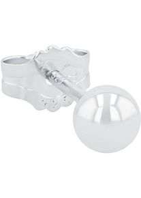 Single-Ohrstecker Amor "9146093", silber (silberfarben), Ohrringe, Damen, 4mm, Silber 925 (Sterlingsilber), Single-Ohrstecker