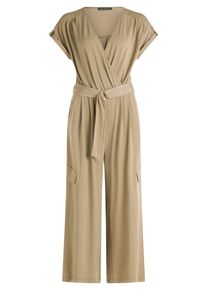 Jumpsuit Betty Barclay "Jumpsuit mit Eingrifftaschen", Damen, Gr. 48, EURO, gr&uuml;n (soft olive), Obermaterial: 94% Polyester PES. 6% Elasthan EL., Overalls Jumpsuit