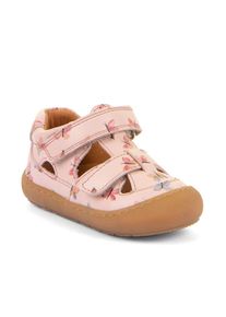 Sandale froddo "Ollie Sandal", M&auml;dchen, Gr. 26, schmetterling, rosa, Leder, bedruckt, Schuhe Sandale, Babyschuh, Klettschuh, Lauflernschuh mit luftigen L&ouml;chern