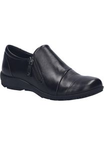 Schn&uuml;rschuh Josef Seibel "Charlotte 19, black-black", Damen, Gr. 40, schwarz (schwarz, schwarz), Obermaterial: 100% Rindsleder Leather cow., Schuhe Schn&uuml;rschuh