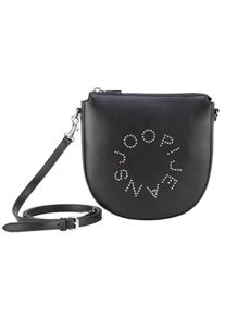 JOOP! Schultertasche JOOP JEANS "giro borchia stella shoulderbag svz", Damen, Gr. B/H/T: 22cm x 21cm x 5,5cm, schwarz, Lederimitat, Taschen Schultertasche, Damen Umh&auml;ngetasche, Clutch mit nietenbesetzem Logoschriftzug