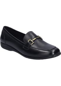 Ballerina Josef Seibel "Fenja 26, black-black", Damen, Gr. 38, schwarz (schwarz, schwarz), Obermaterial: 100% Rindsleder Leather cow., Schuhe Ballerina