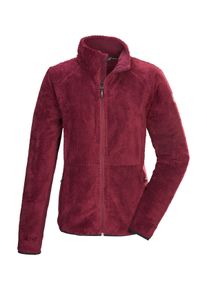 Fleecejacke Killtec "KOW 6 WMN KNTFLC JCKT", Damen, Gr. 42, weinrot, Obermaterial: 100% Polyester;Obermaterial 2: 97% Polyester, 3% Elasthan, Jacken Fleecejacke, Damen Fleecejacke, Comfort-Stretch, Kinnschutz, verschlie&szlig;bare Taschen