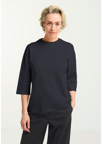 3/4-Arm-Shirt Jack Wolfskin "ARACAN 3 4 T W", Damen, Gr. XS, schwarznavy, Obermaterial: 100% Baumwolle, Shirts 3/4-Arm-Shirt