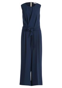 BETTY & CO Jumpsuit BETTY & CO "Jumpsuit ohne Arm", Damen, Gr. 46, EURO, blau (dunkelblau), Obermaterial: 100% Polyester PES., Overalls Jumpsuit