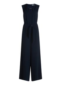 BETTY & CO Jumpsuit BETTY & CO "Jumpsuit ohne Arm", Damen, Gr. 46, EURO, blau (dunkelblau), Obermaterial: 100% Polyester PES., Overalls Jumpsuit