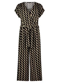 Jumpsuit Betty Barclay "Jumpsuit mit Eingrifftaschen", Damen, Gr. 44, EURO, schwarz (schwarz, khaki), Obermaterial: 95% Viskose LENZING LenzingCV. 5% Elasthan EL., Overalls Jumpsuit