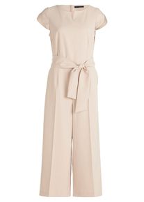 Jumpsuit Betty Barclay "Jumpsuit mit Eingrifftaschen", Damen, Gr. 46, EURO, grau, Obermaterial: 86% Polyester PES. 14% Elasthan EL., Overalls Jumpsuit