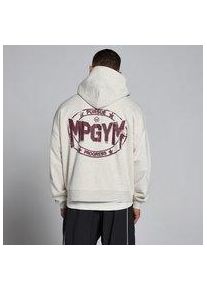 Myprotein MP Lift Oversized Loopback 2 Way Zip Hoodie f&uuml;r Herren &ndash; Cremig Grau meliert - XXL