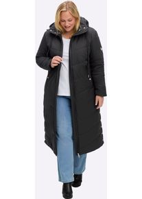 Steppmantel sheego, Damen, Gr. 48, schwarz, 90% Polyester, 10% Elasthan, Wattierung:100% Polyester, M&auml;ntel Steppmantel