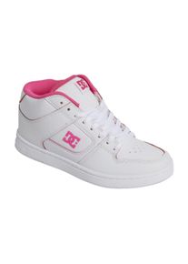 Sneaker DC Shoes "Manteca 4 Mid", Damen, Gr. 5(36), wei&szlig; (wei&szlig;, hot pink), Obermaterial:59.27% Leder, 40.73% Synthetikmaterial;, Schuhe Sneaker