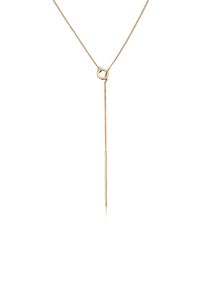 Y-Kette Elli Premium "Halskette Y-Kette Panzerkette 375 Gelbgold verstellbar" Gr. 45, gold, Halsketten, Damen, ohne Stein, Gelbgold 375, Y-Kette
