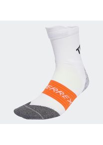 Laufsocken adidas Performance "XPERIOR CLIMACOOL TRAIL CREW", Damen, Gr. L (43/45), wei&szlig;, Obermaterial: 71% Polyester, 24% Polyamid, 5% Elasthan, Socken Laufsocken