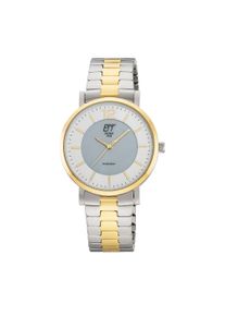 Solaruhr ETT, silbergoldfarben, Armbanduhren, Damen, Solaruhr, Armbanduhr, Damenuhr, Herrenuhr, Partneruhr, Edelstahlarmband