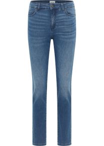 Slim-fit-Jeans Mustang "Damen Style Crosby Relaxed Slim", Damen, Gr. 29, L&auml;nge 30, 740 mittelblau, Denim/Jeans, 92% Baumwolle, 6% Elastomultiester, 2% Elasthan, slim fit, Jeans Slim-fit-Jeans