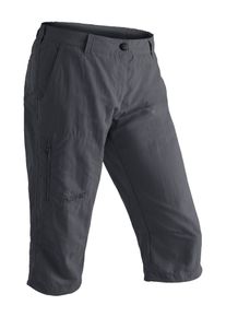 Caprihose Maier Sports "Neckar", Damen, Gr. 50, Normalgr&ouml;&szlig;en, schwarz, 100% Polyamid, Hosen Caprihose, kurze Hose Damen, luftige Wanderhose, leichte Outdoorhose, Reg Fit