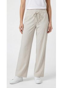 Stoffhose MAC "EASY WIDELEG", Herren, Gr. 44, L&auml;nge 32, wei&szlig; (ivory), Web, Obermaterial: 77% Polyamid, 23% Elasthan, unifarben, weit kn&ouml;chellang, Hosen Stoffhose, sehr elastische Qualit&auml;t, angenehmer Griff und hoher Tragekomfort