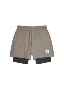 Saysky Herren Pace 2 in 1 Shorts 5'' braun