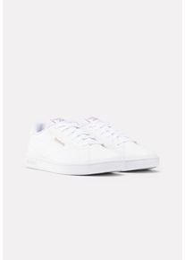 Trainingsschuh Reebok CLASSIC "REEBOK COURT CLEAN", Damen, Gr. 38,5, ftwwht, rosgol, ftwwht, Synthetik, Schuhe Trainingsschuh