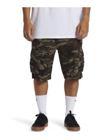 Bermudas Quiksilver "Crucial Battle Cargo", Herren, Gr. 28XS, gr&uuml;n (camo print crucial battle), Obermaterial:100% Walkfrottier;, Hosen Bermudas