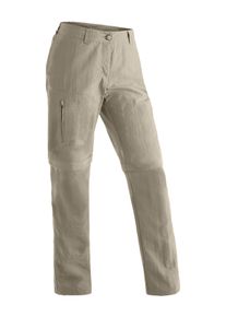 Outdoorhose Maier Sports "Nicole", Damen, Gr. 24, Kurzgr&ouml;&szlig;en, beige, 100% Polyamid, Hosen Outdoorhose, Damen Zip-Off Wanderhose, schnelltrocknende Trekkinghose, Regular Fit