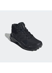Wanderschuh adidas terrex "TERREX SKYCHASER AX5 MID GORE-TEX", Herren, Gr. 42, schwarz (core schwarz, core schwarz, carbon), Synthetik, Textil, Schuhe Wanderschuh, wasserdicht dank Gore-Tex Membrane