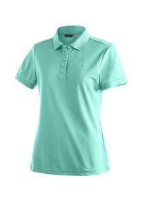 Poloshirt Maier Sports "Ulrike", Herren, Gr. 56, hellmint, 100% Polyester, Rundhals, Shirts Poloshirt, Damen Polo kurzarm, leichtes Shirt, Funktionsshirt mit Kragen, Reg Fit