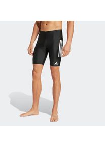 Badehose adidas Performance "3-STREIFEN 8-INCH JAMMER", Herren, Gr. 10 (XL), N-Gr, schwarz-wei&szlig; (schwarz, wei&szlig;), Obermaterial: 78% Polyamid, 22% Elasthan, Badehosen Badehose