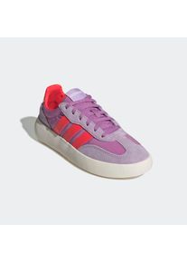 Sneaker adidas Sportswear "BARREDA DECODE KIDS", Damen, Gr. 38,5, lila (preloved lila, lucid rot, powder plum), Leder, Textil, Schuhe Sneaker, inspiriert vom adidas Handball Spezial, f&uuml;r Kinder & Jugendliche