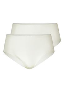 Slip Calida "Slip Natural Skin Midi Slip 2P 2er Pack", Herren, Gr. 44-46, wei&szlig;, Obermaterial: 83% Modal CMD. 17% Elasthan EL., Unterhosen Slip