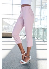 Caprileggings Lascana, Damen, Gr. 46, N-Gr, rosa (altrosa), Obermaterial: 70% Viskose, 25% Polyamid, 5% Elasthan, unifarben, Basic kniebedeckend, Hosen Caprileggings, mit seitlichen Taschen, Loungewear, Topseller
