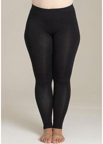Leggings SANDGAARD "Amsterdam", Damen, Gr. 44, N-Gr, schwarz, Stoff, Obermaterial: 95% Viskose, 5% Elasthan, unifarben, slim fit lang, Hosen Leggings, aus Viskose und ELasthan