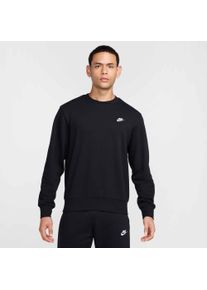 T-Shirt Nike Sportswear "M NK CLUB FT CREW", Damen, Gr. S, schwarz, wei&szlig;, Obermaterial: 80% Baumwolle, 20% Polyester, normal, Shirts T-Shirt, f&uuml;r sportliche Aktivit&auml;ten und Freizeit, sportlicher Stil