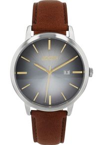 JOOP! Quarzuhr JOOP, braun (cognacfarben), Armbanduhren, Herren, Quarzuhr, Armbanduhr, Herrenuhr, Lederarmband, Datum, Edelstahlboden verschraubt
