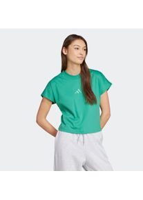 T-Shirt adidas Sportswear "W ALL SZN TEE", Damen, Gr. XS, gr&uuml;n (semi court gr&uuml;n), Obermaterial: 100% Baumwolle, Rundhals, Shirts T-Shirt, bequeme Passform, sportlicher Stil, aufgesticktes Logo