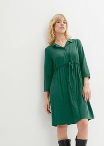 bonprix 2-in-1 Umstandskleid und Stillkleid aus Viskose, gr&uuml;n, Gr.32/34 (XS), Umstandskleid f&uuml;r die Schwangerschaft und danach