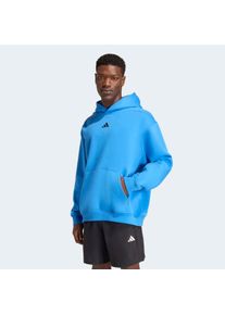 Kapuzensweatjacke adidas Performance "POWER OVERSIZE HOODIE", Herren, Gr. 3XL, ray blau, Obermaterial: 70% Baumwolle, 30% Polyester, normal, Rundhals, angesetztes B&uuml;ndchen, Sweatjacken Kapuzensweatjacke