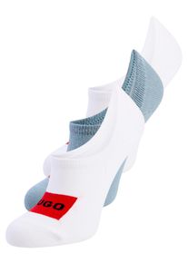 Freizeitsocken HUGO UNDERWEAR "3P LC LABEL CC", Damen, Gr. 39-42, light, pastel blau 456, Baumwollmischung, elastisch, Socken Freizeitsocken, mit Logostickerei