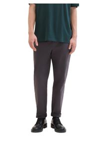 Chinohose Tom Tailor Denim, Herren, Gr. L, N-Gr, grau (tarmac grau), Web, Obermaterial: 96% Baumwolle, 4% Elasthan. Futter: 100% Baumwolle, unifarben, bequem lang, Hosen Chinohose, mit Stretch
