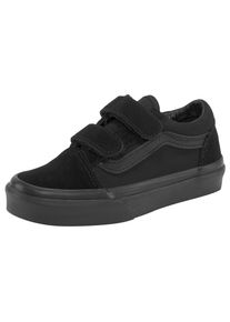 Sneaker Vans "UY Old Skool V", M&auml;dchen, Gr. 29, schwarz, Leder, Schuhe Sneaker, mit klassischer Logo-Flag