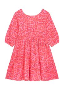 Sommerkleid DANAMADE "DANAMADE Dresses DELENA", M&auml;dchen, Gr. 152, neon pink, 100% Baumwolle, Kleider Sommerkleid