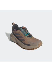Wanderschuh adidas terrex "TERREX TRAILMAKER 2 GORE-TEX SPEED LACE", Herren, Gr. 43, grau (cardboard, grau five, carbon), Synthetik, Textil, Schuhe Wanderschuh, wasserdicht dank Gore-Tex Membrane
