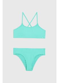 O`Neill Bustier-Bikini O'NEILL "ESSENTIALS BRALETTE BIKINI SET", M&auml;dchen, Gr. 176 (170), N-Gr, surf city, Obermaterial: 85% Polyamid, 15% Elasthan. Futter: 92% Polyester, 8% Elasthan, Bikini-Sets Bustier-Bikini