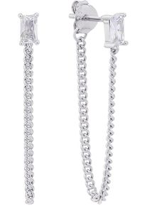 Paar Ohrh&auml;nger Amor "2035994", silber (silberfarben, kristallwei&szlig;, kristallwei&szlig;), Ohrringe, Damen, Silber 925 (Sterlingsilber), Paar Ohrh&auml;nger, mit Zirkonia (synth.)