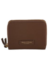 Geldb&ouml;rse "Ellis", Damen, dunkelbraun, Glattleder, MARC O'POLO ACCESSORIES, unifarben, Kleinlederwaren Geldb&ouml;rse, Damen Geldbeutel, Portemonnaie mit Rundum-Rei&szlig;verschluss