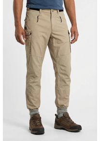 Sch&ouml;ffel Trekkinghose SCH&Ouml;FFEL "Pants Style Maghera MEN", Herren, Gr. 56, N-Gr, brandon beige, Obermaterial: 65% Polyester, 35% Baumwolle, Hosen Trekkinghose, mit 4-Wege-Stretch, mit Cargo-Taschen, strapazierf&auml;hig