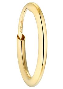 Single-Creole Amor "2021578", gold (goldfarben), Ohrringe, Damen, Gelbgold 375, Single-Creole, Made in Germany