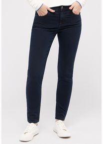 Slim-fit-Jeans Angels "SKINNY", Damen, Gr. 46, L&auml;nge 32, blau (blau blau), Denim/Jeans, Obermaterial: 78% Baumwolle, 21% Polyester, 1% Elasthan, slim fit, Jeans Slim-fit-Jeans