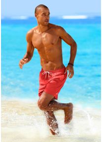 O`Neill Badeshorts O'NEILL "O'NEILL VERT 16'' SWIMSHORTS", Herren, Gr. L, N-Gr, rot (high risk re), Obermaterial: 100% Polyamid, Badehosen Badeshorts, mit seitlichen Eingrifftaschen und Ges&auml;&szlig;tasche, mit Stickerei am Bein